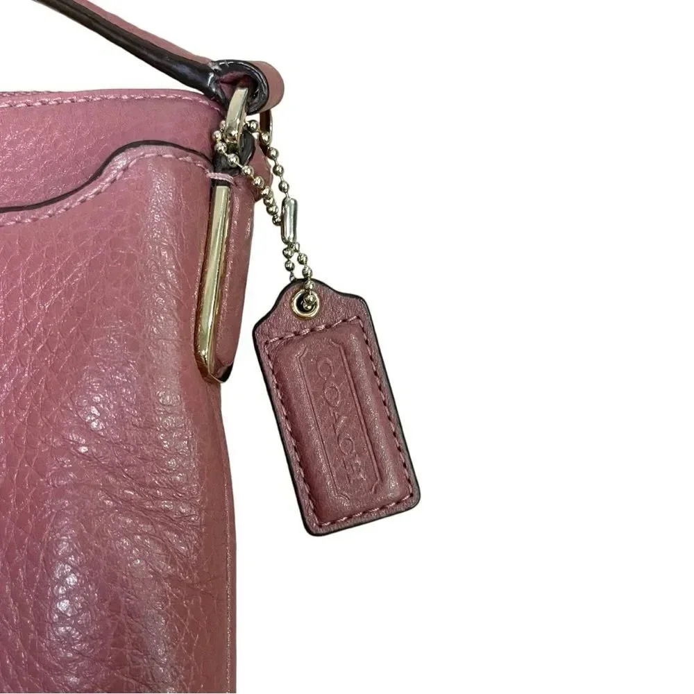 Coach Pink Crossbody Leather Bag - Picture 4 of 10